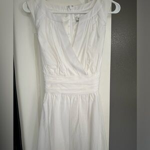 White House Black Market Dress with Waist Bow Sleeveless Zip Back